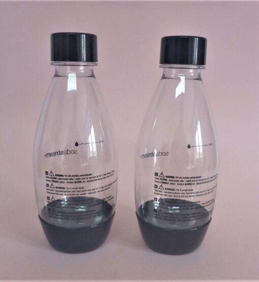 NEU SET SODASTREAM Flaschen mini klein 0,5l. SET schwarz SET – Bild 3