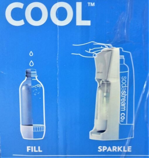 SodaStream COOL Vorteilspack weiß/grau NEU und OVP Flasche und Zylinder – Bild 3