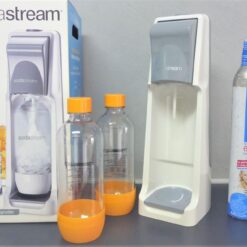 SodaStream COOL in GRAU/WEISS Megapack incl. CO2 Zylinder NEU mit 2x PET Flasche