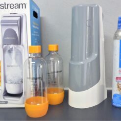 SodaStream COOL in GRAU/WEISS Megapack incl. CO2 Zylinder NEU mit 2x PET Flasche