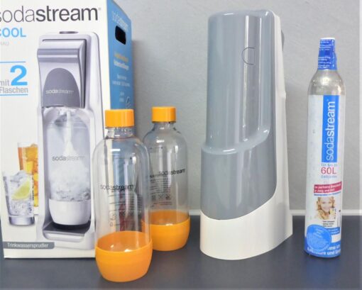 SodaStream COOL in GRAU/WEISS Megapack incl. CO2 Zylinder NEU mit 2x PET Flasche – Bild 3