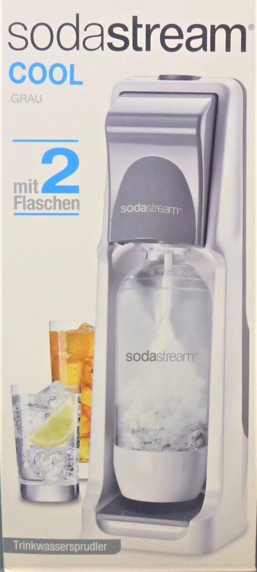SodaStream COOL in GRAU/WEISS Megapack incl. CO2 Zylinder NEU mit 2x PET Flasche – Bild 5