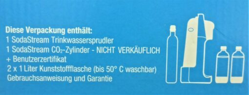 SodaStream COOL in GRAU/WEISS Megapack incl. CO2 Zylinder NEU mit 2x PET Flasche – Bild 6