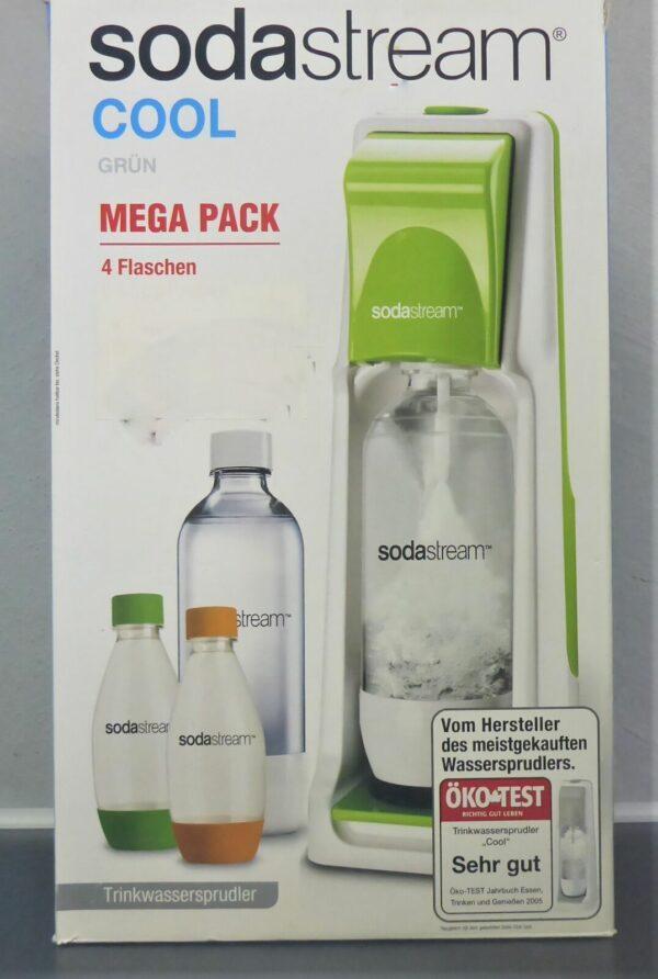 SodaStream COOL in GRÜN Megapack incl. CO2 Zylinder NEU mit 4x PET Flasche | sodawonder