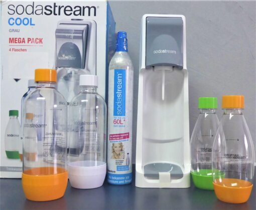 SodaStream COOL in grau Megapack incl. CO2 Zylinder NEU mit 4x PET Flasche – Bild 2