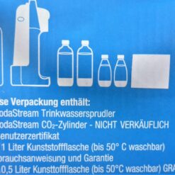 SodaStream COOL in grau Megapack incl. CO2 Zylinder NEU mit 4x PET Flasche