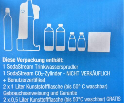 SodaStream COOL in grau Megapack incl. CO2 Zylinder NEU mit 4x PET Flasche – Bild 4