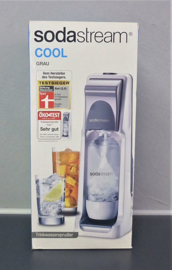 SodaStream COOL in grau Vorteilspack incl. CO2 Zylinder NEU mit PET Flasche – Bild 2