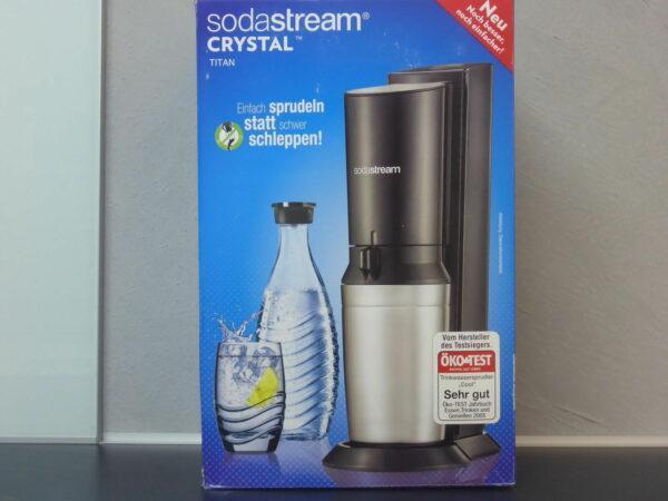 SodaStream Crystal 2.0 Titan/Edelstahl Vorführmodell Sparpack incl. Zylinder | sodawonder
