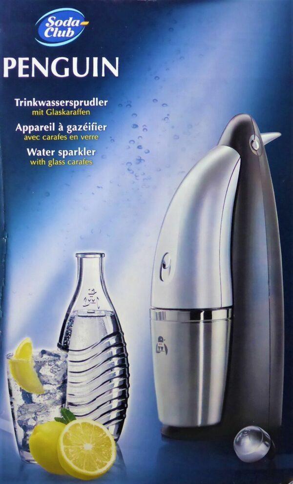 SodaStream NEU Penguin mit Zubehör Co2 Zylinder 2x Glasflaschen Original SodaClub | sodawonder