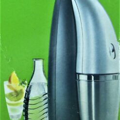 SodaStream NEU Penguin schwarz/silber Zubehör Co2 Zylinder 2x Glasflaschen