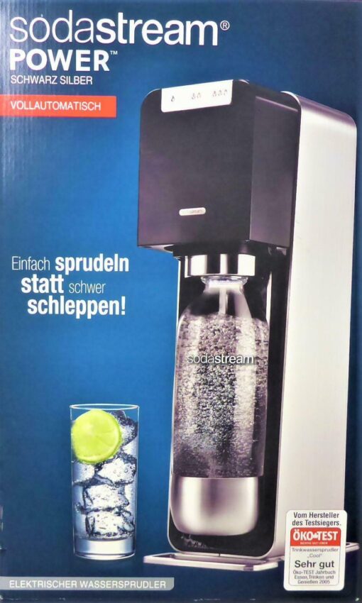 SodaStream Power NEU mit Zubehör Sparset black/silver VOLLAUTOMATISCH ohne OVP