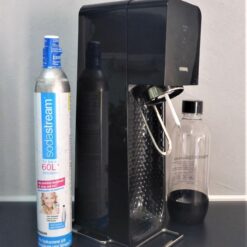 SodaStream Source SET schwarz gänzend 3-Stufen LED Anzeige Aussteller