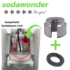 Für SodaStream - CO2 Hochdruckschlauch Ersatzmutter aus ALU | sodawonder