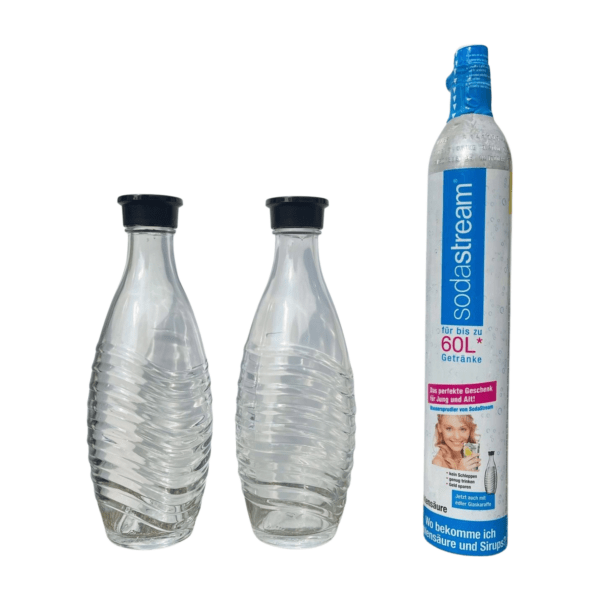 SodaStream Penguin mit Zubehör CO2 Zylinder 2x Glasflaschen NEU | sodawonder