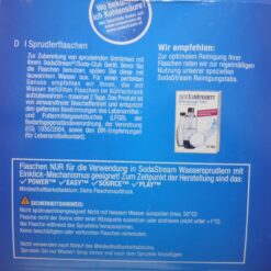 2x SodaStream 1L. Easy Power Play Source Trinkflasche Wasserflasche Flasche