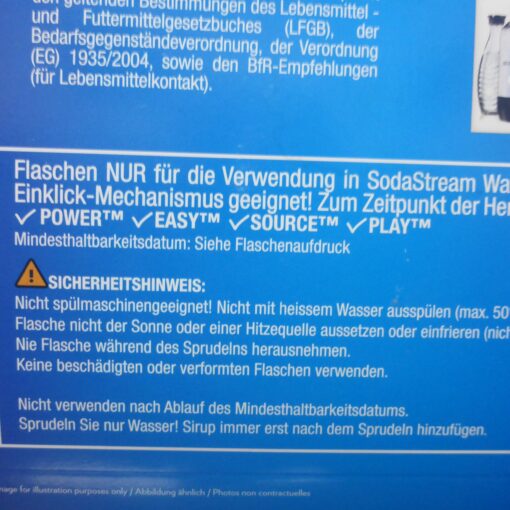 2x SodaStream 1L. Easy Power Play Source Trinkflasche Wasserflasche Flasche – Bild 2
