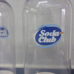 NEU 2x1L SodaStream Trinkflasche WEIß PET Wasserflasche SODACLUB
