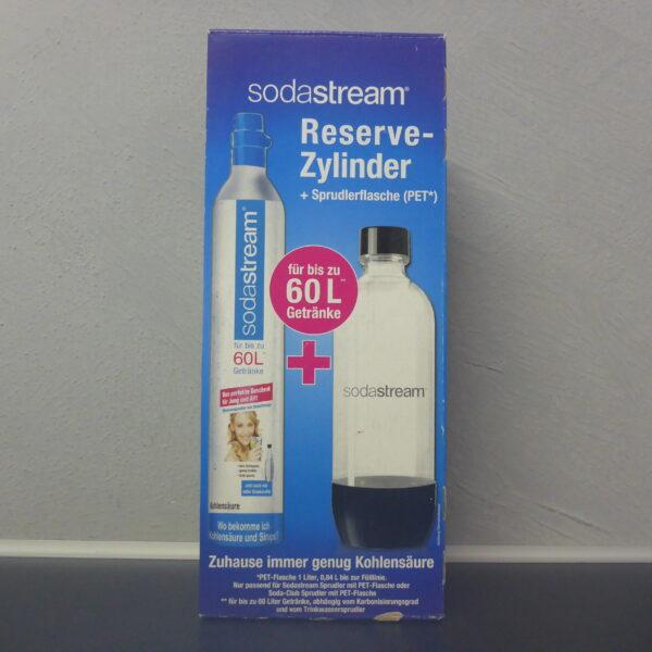 Vorteilspack Sodastream Sodaclub Zylinder mit PET Flasche 1L. schwarz