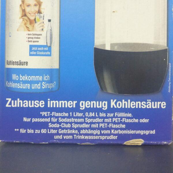 Vorteilspack Sodastream Sodaclub Zylinder mit PET Flasche 1L. schwarz – Bild 2