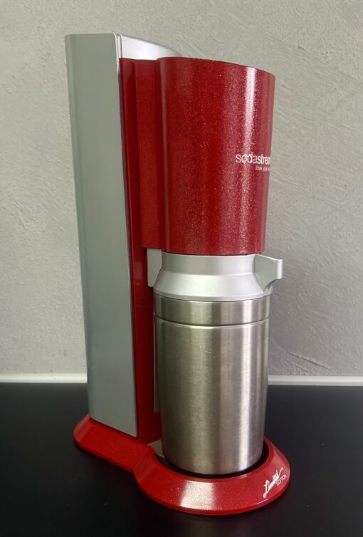 SodaStream Crystal 2.0 rot silber Edelstahl LIMITED EDITION Wassersprudler