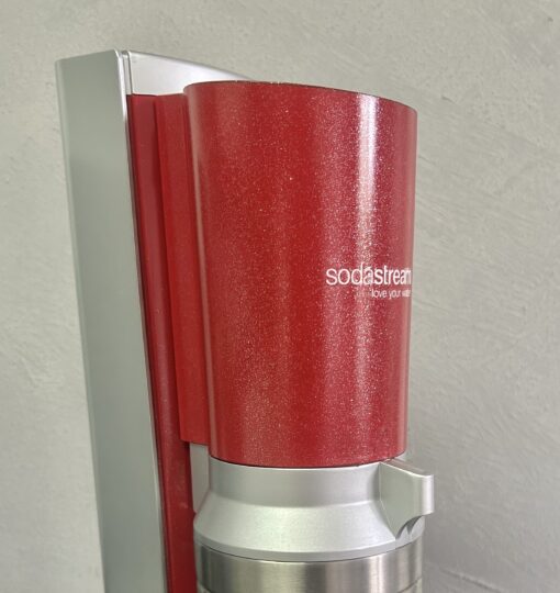 SodaStream Crystal 2.0 rot silber Edelstahl LIMITED EDITION Wassersprudler – Bild 2