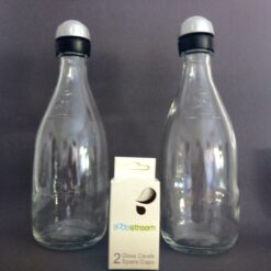 SodaStream 2x Glaskaraffe für Penguin + Crystal ORIGINAL Glasflasche