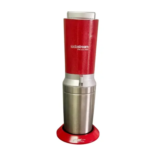 SodaStream Crystal 2.0 rot silber Edelstahl LIMITED EDITION Wassersprudler – Bild 2