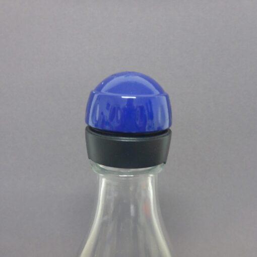 Sodastream BLAU Glaskaraffe Deckel Champagner Verschluss Ersatzteil Pinguin Crystal