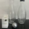 SodaStream 2x Glaskaraffe für Penguin + Champagner Verschluss ORIGINAL Glasflasche