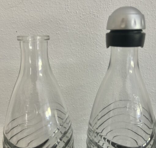 SodaStream 2x Glaskaraffe für Penguin + Champagner Verschluss ORIGINAL Glasflasche – Bild 5