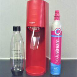 1x SodaStream Terra ROT Trinkwassersprudler OVP + Zylinder und Flasche Sparset