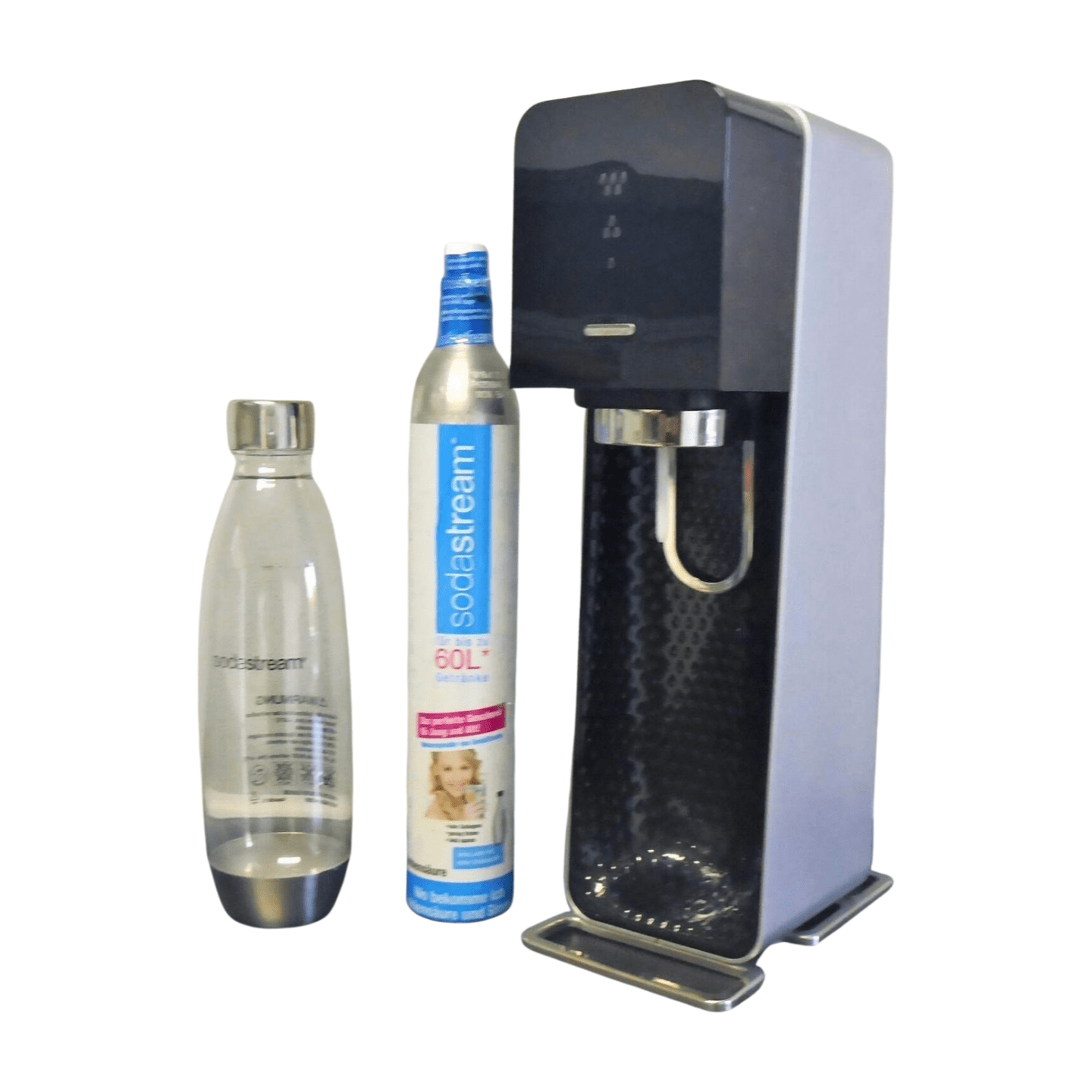 SodaStream Source SET schwarz silber EDITION 3-Stufen LED Anzeige