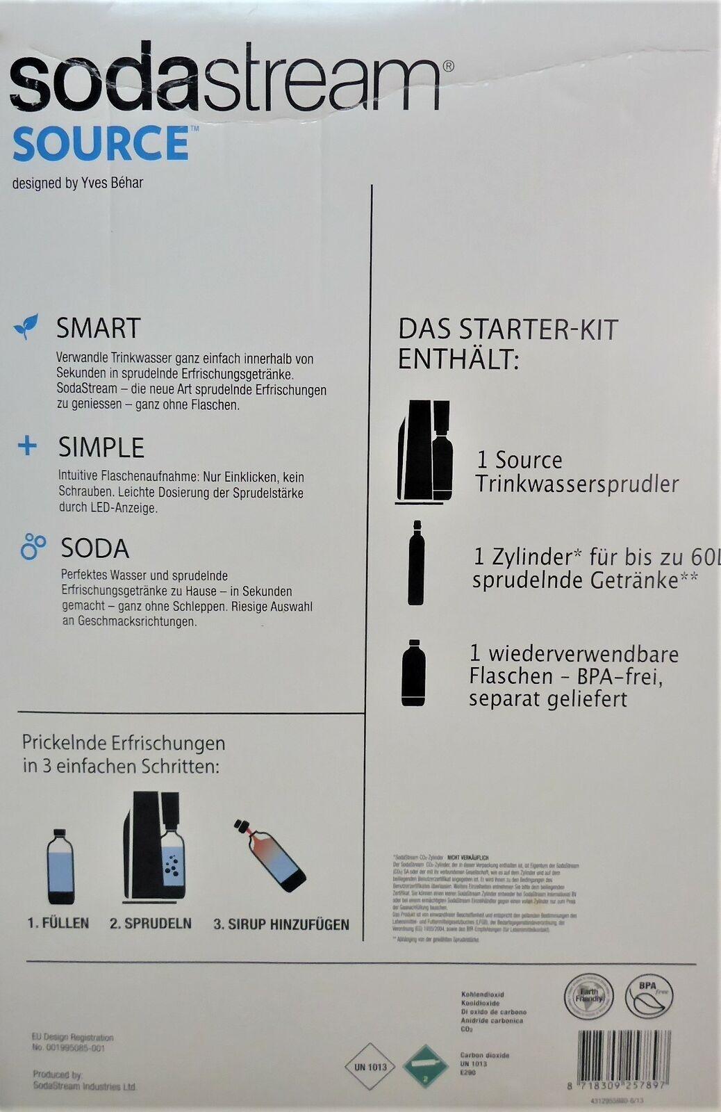 SodaStream Source SET schwarz gänzend 3-Stufen LED Anzeige Aussteller – Bild 8