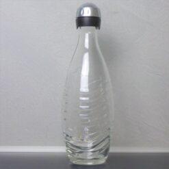 1x SodaStream ORIGINAL Glaskaraffe für Penguin + Champagner Verschluss Crystal Glasflasche Karaffe