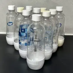 10er SET weiß SODASTREAM Play Source cool Flaschen Sodaclub SET mit 10 Flaschen