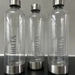 3x BRITA Flaschen Trinkflaschen Wasserflasche Wassersprudler Edelstahl Flaschen