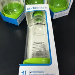 Alternative view of NEU 4x SODASTREAM grün OVP Play Source Cool Flaschen Sodaclub Wasserflaschen Trinkflaschen