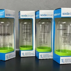 NEU 4x SODASTREAM grün OVP Play Source Cool Flaschen Sodaclub Wasserflaschen Trinkflaschen