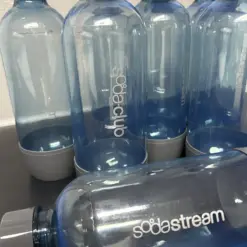 NEU 9x1L SodaStream Sodaclub Trinkflasche grau für Spülmaschine geeignet Wasserflasche